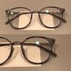 Gafas Marrón Frío Anti Luz Azul Xiaohongshu para Mujer con Miopía Se Pueden Equipar con Montura Ovalada Lisa con Receta Estilo K