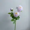 Peonía de simulación al por mayor industria pesada simulación estilo nacional peonía flor falsa adornos para el hogar y bodas arreglo floral para sala de estar