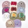 Sombrero Fetal Lindo para Bebé Europeo y Americano de Primavera Nuevo Flor Bronceado Malla Lazo Sombrero para Niños Sombrero de Bebé