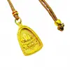 Loja de Ouro Mesmo Estilo Triângulo de Ouro Antigo Deus da Riqueza Amarelo Pingente Novo Estilo Chinês Estilo Nacional Deus da Riqueza Amarelo Vajra Maço Colar