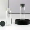 Botella de Vidrio Sellada con Tapón de Goma de Cuatro Picos, Almacenamiento de Pequeñas Perlas Doradas, Frasco Experimental Alto y Delgado, Mini Botella Vacía