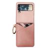Para Samsung flip5 Funda de Teléfono Huawei p50pocket Funda de Cuero para Teléfono zflip3 Funda de Cuero Transfronteriza
