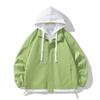Chaqueta de dos piezas con capucha falsa para hombres y mujeres 2023 Primavera y Otoño Nueva Chaqueta de Pareja de Uniforme de Béisbol Casual Suelta para Jóvenes
