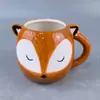 Taza de Cerámica Multifuncional de Zorro Transfronteriza, Taza con Forma de Panda, Taza de Leche Linda de Dibujos Animados, Taza de Agua Linda de Animal Mascota