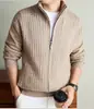 Suéter de punto grueso tipo cárdigan de 700 g, abrigo suéter grueso de moda, cálido, suave, cómodo, moderno, disponible para venta al por mayor