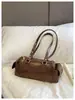 Comercio Exterior Bolso Boston Retro de Gama Alta para Mujer Nueva Moda Lujo Ligero Nicho Bolso Almohada Versátil para Axila y Mano