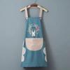Delantal de cocina para mujer, para cocinar, para el hogar, impermeable y a prueba de aceite, lindo, con toalla para manos, overol, ropa de trabajo para hombre y mujer, con logo estampado en la cintura