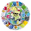 50 Pegatinas de Bfdi para la Batalla por Neverland, Animación de Cómic, Pegatinas Decorativas Impermeables de Venta Caliente Transfronteriza para Botellas de Agua y Cuadernos
