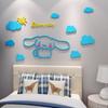 Nuevo Estilo Yugui Perro Habitación de Princesa Decoración de Pared Diseño de Habitación Infantil Dormitorio de Niñas Mesita de Noche Pared de Fondo para TV