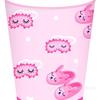 Mm257 Pijama de Encaje Fiesta de Pijamas Vajilla 8 Personas 4 Piezas Plato de Papel Servilleta Vaso de Papel