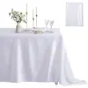 Suministro Exclusivo Transfronterizo de Manteles Cuadrados de Satín para Hoteles, Bodas y Banquetes; Manteles Decorativos, Manteles de Satén de Seda de Color Sólido, Faldones de Mesa