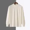 Suéter de malha masculino transfronteiriço, peça básica de gola alta para outono e inverno, suéter estiloso, estilo coreano, suéter versátil de caimento solto para homens