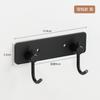 Gancho de Aluminio Espacial Gancho Trasero de Puerta Gancho de Pared para Baño Gancho Trasero de Puerta para Toalla Perchero sin Taladro