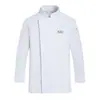 25-835 Nuevo Uniforme de Cocinero de Repostería Manga Larga Pastelería Chef Catering Cocina Trasera Ropa de Trabajo Estampado de Logo