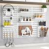 Prateleira de Armazenamento em Painel Perfurado Sem Furos Rack de Exibição de Armazenamento para Cozinha Banheiro para Bloquear a Parede Painel Perfurado Multifuncional Atacado