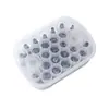 Juego de boquillas de acero inoxidable para repostería 25 diadema doble giro Set de 27 piezas máquina para pasteles y repostería herramientas para hornear bolsa de repostería juego completo