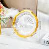 Luxo Leve Padrão Simples Prato de Cuspir Ossos Doméstico Bandeja de Lixo para Mesa de Jantar Popular na Internet Transparente de Mesa Prato de Cuspir Ossos Conjunto de Pratinhos
