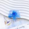 Super hada retro estilo Hong Kong de alta calidad acrílico perforado multicapa pendientes de flores DIY accesorios de joyería colgante al por mayor
