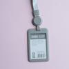 Youhe 6634 Vertical Funda de Plástico PP Rígido de un Solo Lado 6633 Horizontal Placa de Pecho Telescópica Lanyard con Hebilla Fácil de Tirar Funda para Tarjeta de Certificado