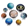 Imanes Creativos de Planeta de Cristal para Refrigerador, Ocho Planetas Tridimensionales de Vidrio de Cristal, Muestras de Enseñanza, Imanes de Regalo Conmemorativo