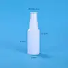 Botella rociadora blanca a prueba de luz 10 20 30 100 ml atomizador fino plástico botella rociadora pequeña PE botella dispensadora de líquido de alcohol