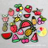 Parche acrílico de piña cereza fresa accesorios para el cabello DIY clip de borde broche material para refrigerador serie de frutas DIY