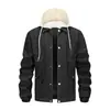 Otoño/Invierno 2026 Chaqueta Abrigo Deportiva Casual para Hombre para Exteriores de Corte Holgado Versátil Cintura Elástica Bolsillo Grande con Capucha