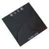 Sacos Envelope Personalizados de Alta Qualidade em Cartolina Preta com Estampagem Dourada e Relevo para Convites de Negócios, Presentes de Feriado e Porta-Cartões com Janela