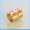 Adaptador de Cobre para Convertir de 6 Puntas a 4 Puntas Doble Rosca Macho, de 1 Pulgada a 1/2 Pulgada a 3/8 de Pulgada, y de 1 Punta a 1/4 de Pulgada Adaptador Reductor de Cobre