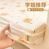 Protector de colchón de algodón puro de grado de maternidad, gasa de doble capa clase A, pieza única, adecuado para literas de dormitorio, funda de colchón para todas las estaciones