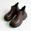 Botas Curtas Direto da Fábrica com Sapatos de Algodão e Lã Personalização Profissional Botas Chelsea Botas Curtas Femininas Aumento de Altura Dr. Botas Martens Femininas