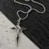 Collar Cruzado Multicolor de Acero de Titanio con Forma de Cruz Transfronterizo para Hombres, Moderno, de Alta Gama, Nicho, Joyería con Diseño Personalizado para Mujeres