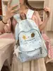Mochila escolar Ina estilo coreano, linda de dibujos animados, con lunares y diseño de oso, mochila ligera versátil estilo universitario para tutorías