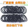 Elástico de Borracha Preto Sem Costura de 4mm, Prendedor de Rabo de Cavalo Espesso Estiloso, Anel de Cabelo Durável, Prendedor de Cabelo Intestino