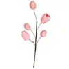 Nuevos Tulipanes de Pascua Huevo Manchado Esquejes Decoraciones Coloridas para Fiestas Navideñas para Sala de Estar Fiesta en Casa Transfronteriza