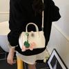 Bolsa Kelly Grande Capacidade Retrô Feminina 2025 Nova Moda Primavera Casual Casual para o Dia a Dia Bolsa Transversal Portátil
