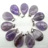 Venta Caliente Transfronteriza Aliexpress Cristal Natural Ágata Piedra Preciosa Vidrio Colgante Plano de Cristal Collar Pendientes Accesorios de Joyería