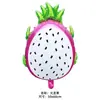 Globos de Papel de Aluminio Estilo Ins Frutas Mate Cereza Pitahaya Fresa Sandía Globos para Decoración de Fiesta de Cumpleaños