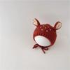 Gorro de Bebé Qiunan Invierno 2026 Nuevo Estilo Ins Lindo Súper Adorable Orejas de Conejo Cálido Gorro de Lana para Bebé Venta al por Mayor