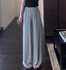 A135291 Piernas Largas ~ Frescos y Suaves Cintura Alta Adelgazantes Look Sueltos Casuales Rectos Pantalones de Pierna Ancha para Mujer Estilo Nuevo de Primavera y Verano