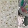 Adesivos de unha com tema de Halloween para uso transfronteiriço, adesivos de unha em relevo de teia de aranha escura tridimensional, modelo HG