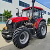Tractor Rojo Oriental Lx2004-M Agrícola de Cuatro Ruedas Alta Potencia Multifuncional Vehículo de Transporte Agrícola Tractor Rotocultivador