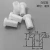 Buje de Plástico de Ingeniería Cojinete de Deslizamiento Brida Resistente al Desgaste Manga Larga de Nylon Cojinete Autolubricante Brida Buje de Escalón