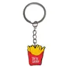 Chaveiro de Comida Chaveiro de Borracha Macia em PVC Presente de Formatura Pequeno Presente Acessórios para Chaveiro Pingente de Chaveiro