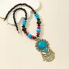 Yunnan Tíbet estilo étnico collar de frente cadena de suéter colgante de baile colgante joyería fábrica directa viaje mujeres