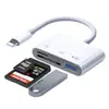 Leitor de cartão Typec dois-em-um cartão de memória de leitura TF / SD Card adequado para Apple Mobile Phone U Disk Reading Linha de Conversão