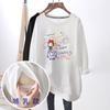 Blusa de Lactancia Ropa de Otoño e Invierno para Salir Ropa de Mamá Hot para Período de Lactancia Camiseta Básica Versátil Talla Grande Camiseta para Mujeres Embarazadas