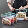 Bolsas Tipo Ziploc para Conservación de Alimentos 2024, Bolsas de Embalaje Gruesas de Grado Alimenticio, Bolsas Selladas con Cierre Deslizante con Bolsas de Almacenamiento para Refrigerador Doméstico
