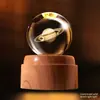 Luz Noturna de Planeta com Bola de Cristal Giratória Enfeites Criativos para Mesa Artesanato Feng Shui Presentes para Professores Novos Produtos Transfronteiriços