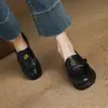 Mocasines Camelia sin Cordones de Suela Blanda para Mujer 2026 Zapatos Pequeños de Cuero Talla Grande Una Pieza Envío Directo Transfronterizo 33-43